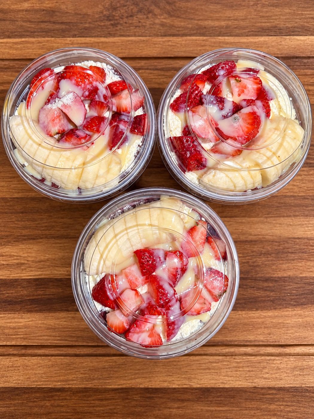 Rebels Açaí bowl with strawberry, banana and granola